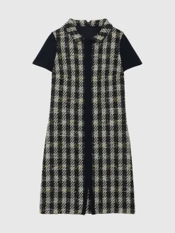 Paule Ka Robe Mi-Longue A Motif Pied-De-Coq<Femme Robes
