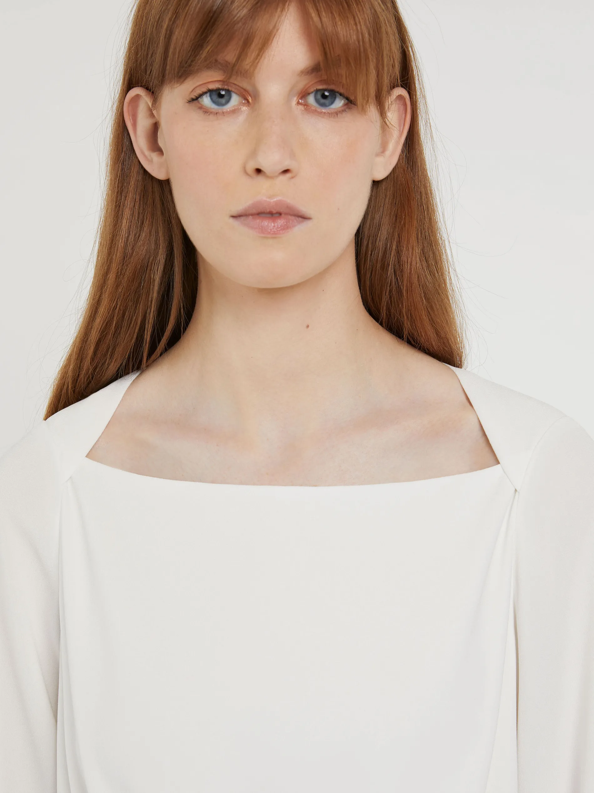 Paule Ka Robe Mi-Longue A Pan Ceinturee En Crepe Envers Satin<Femme Robes