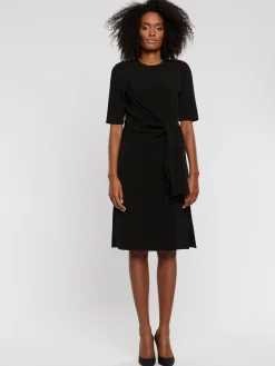 Paule Ka Robe Mi-Longue Drapee En Jersey Ottoman<Femme Robes