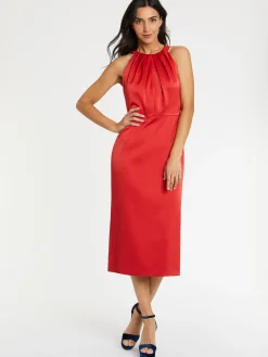 Paule Ka Robe Mi-Longue En Satin<Femme Robes