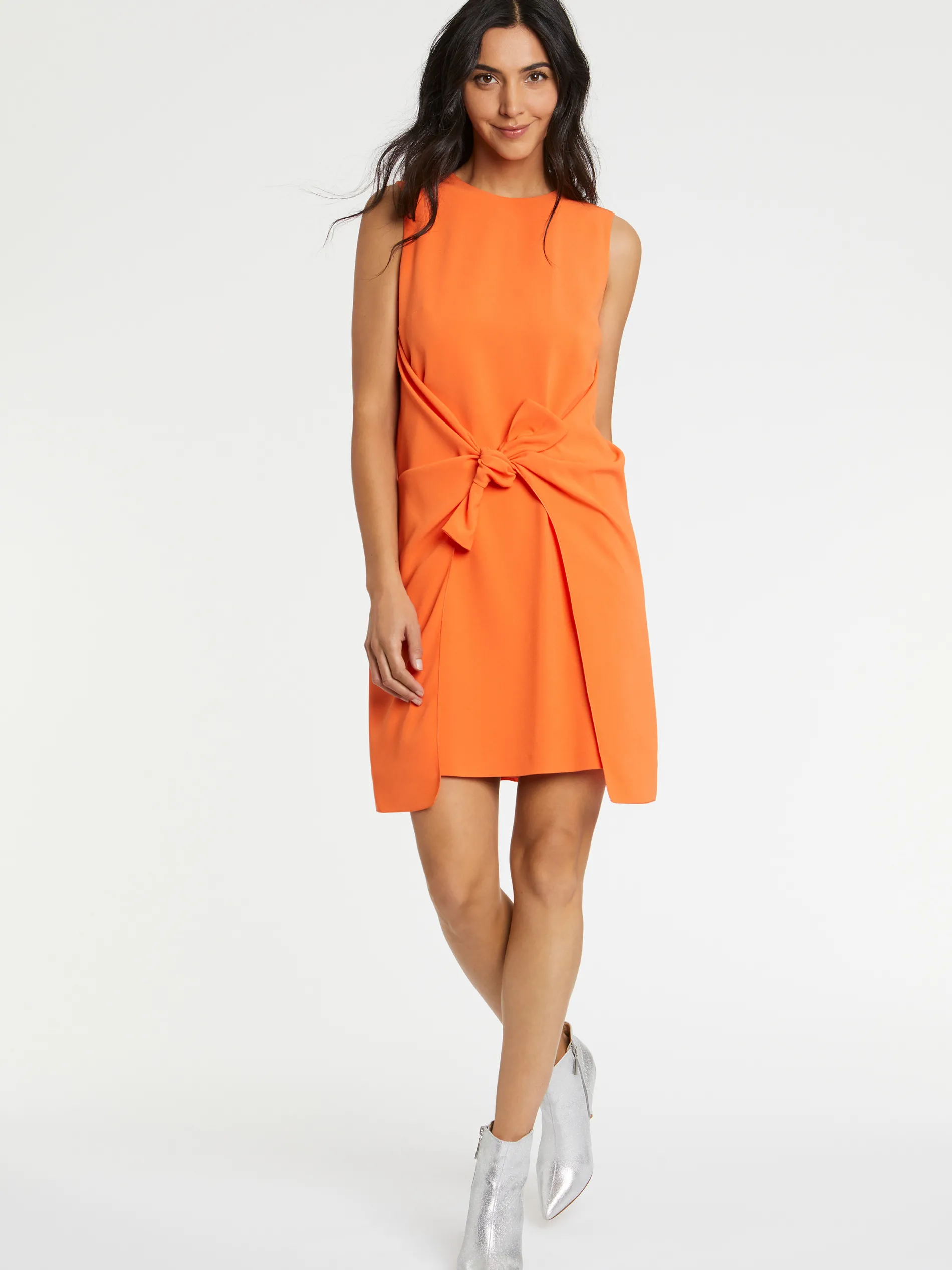 Paule Ka Robe Nouee En Crepe Envers Satin<Femme Robes
