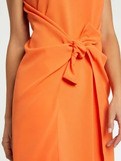Paule Ka Robe Nouee En Crepe Envers Satin<Femme Robes