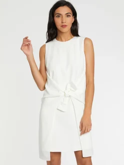 Paule Ka Robe Nouee En Crepe Envers Satin<Femme Robes