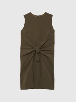 Paule Ka Robe Nouee En Crepe Envers Satin<Femme Robes