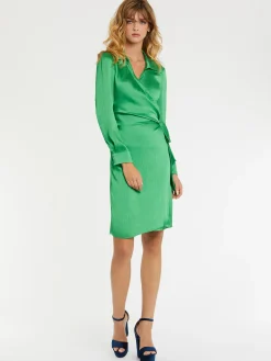 Paule Ka Robe Portefeuille En Crepe Fluide<Femme Robes
