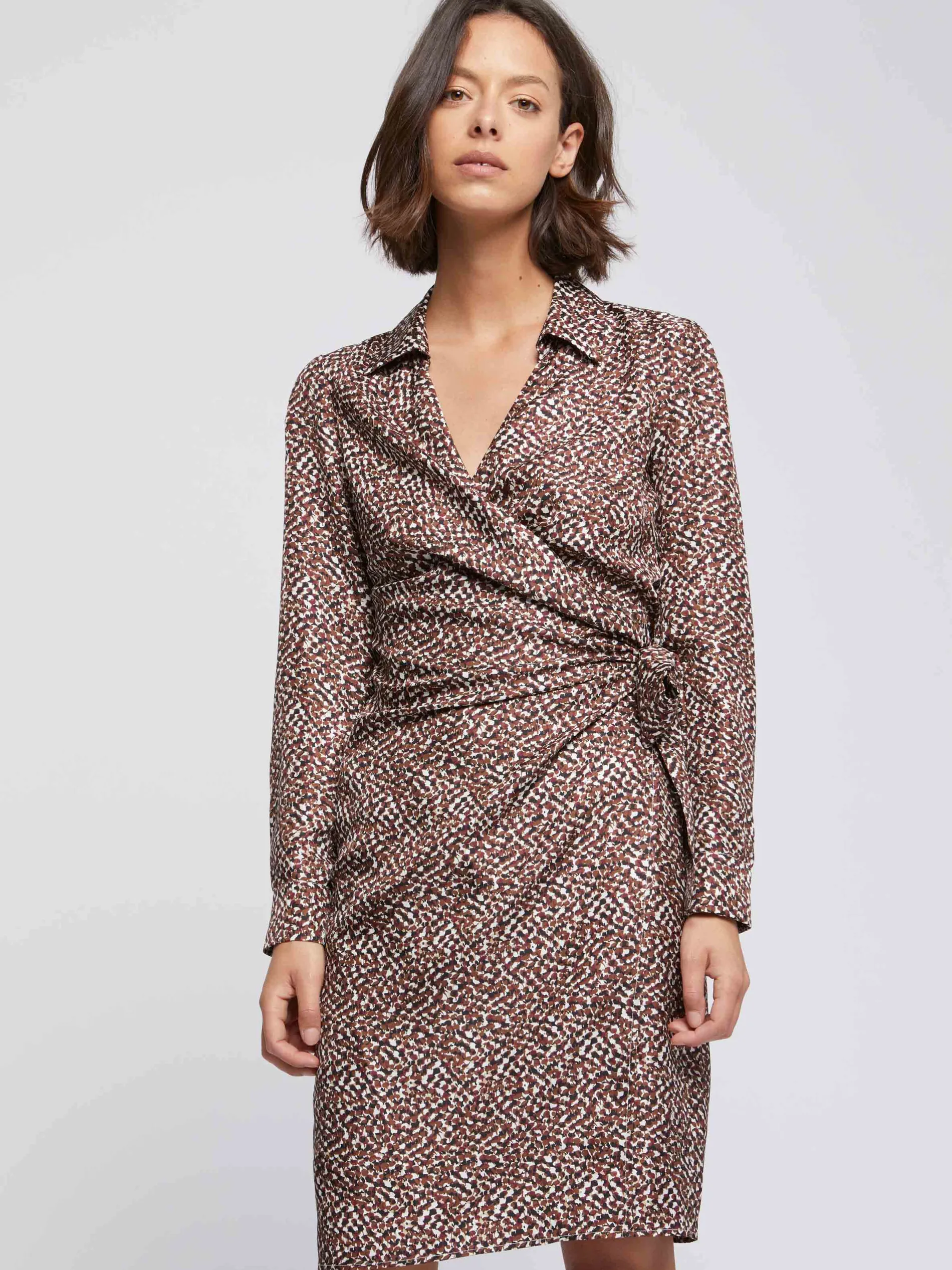 Paule Ka Robe Portefeuille En Soie Imprime Reptile<Femme Robes