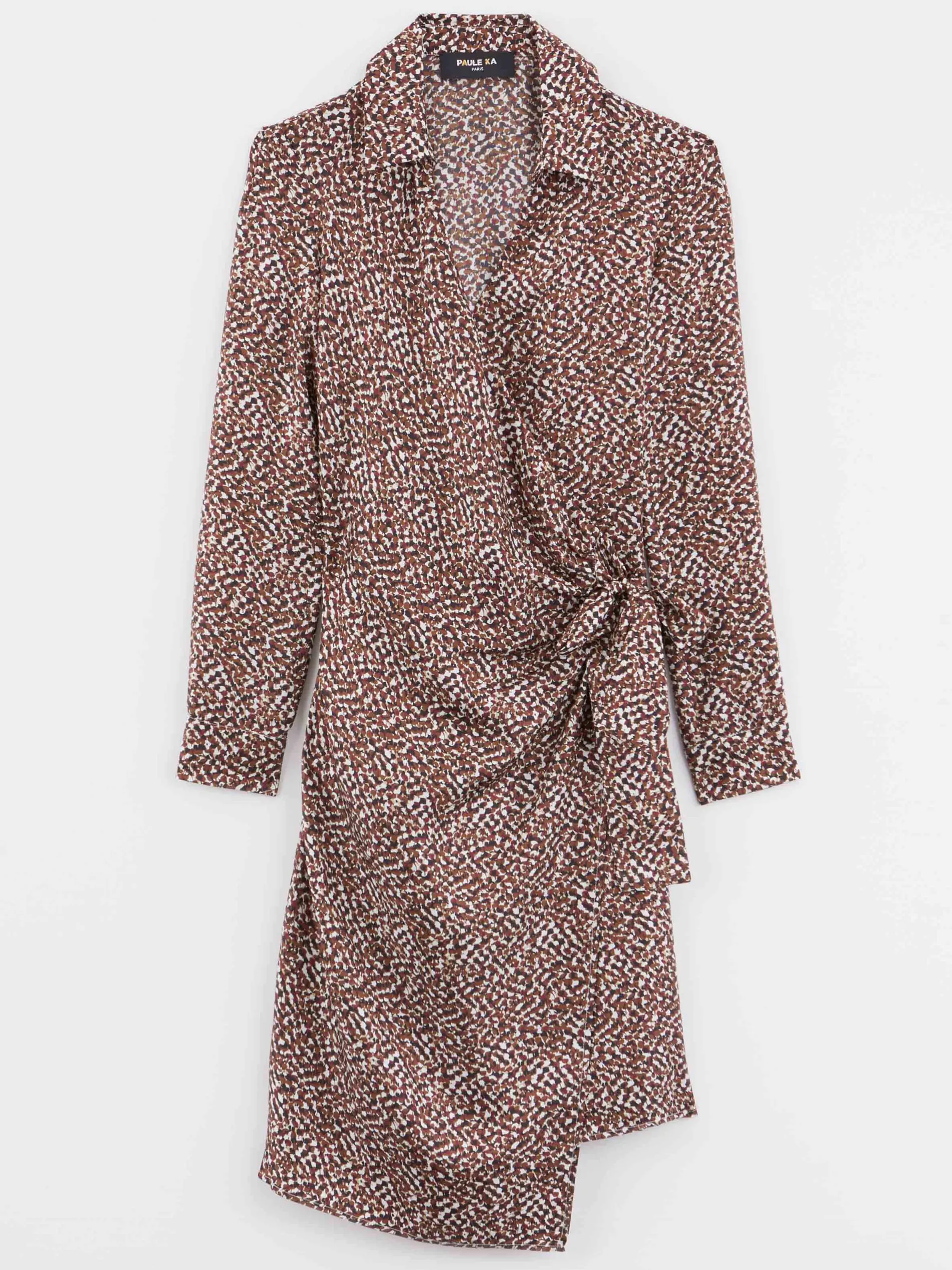 Paule Ka Robe Portefeuille En Soie Imprime Reptile<Femme Robes