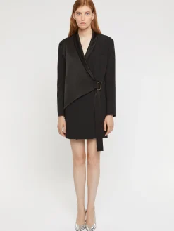 Paule Ka Robe Tailleur Cache-Coeur En Crepe Envers Satin<Femme Robes