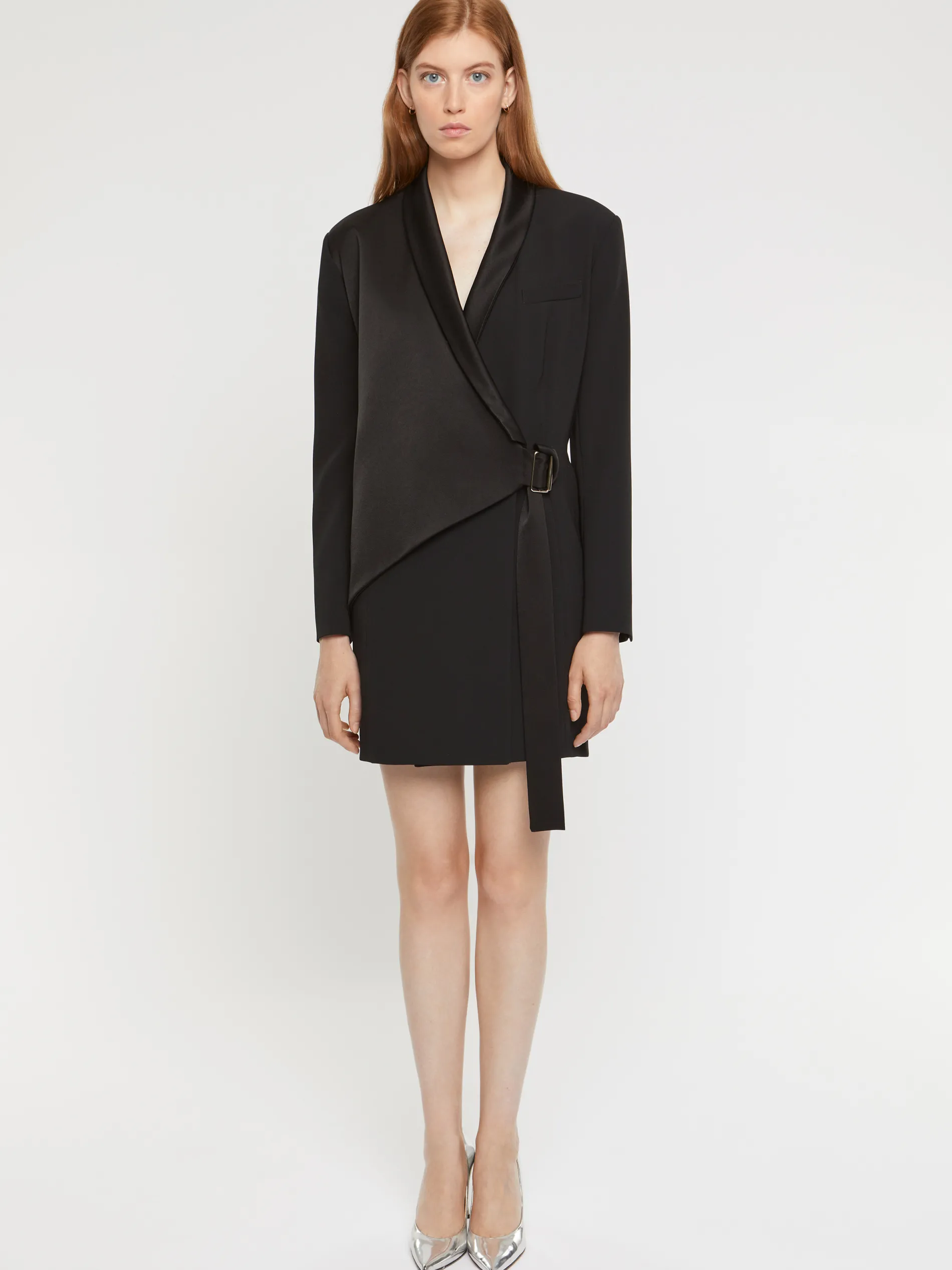 Paule Ka Robe Tailleur Cache-Coeur En Crepe Envers Satin<Femme Robes