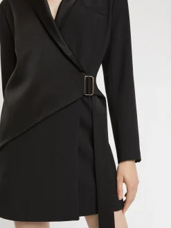 Paule Ka Robe Tailleur Cache-Coeur En Crepe Envers Satin<Femme Robes