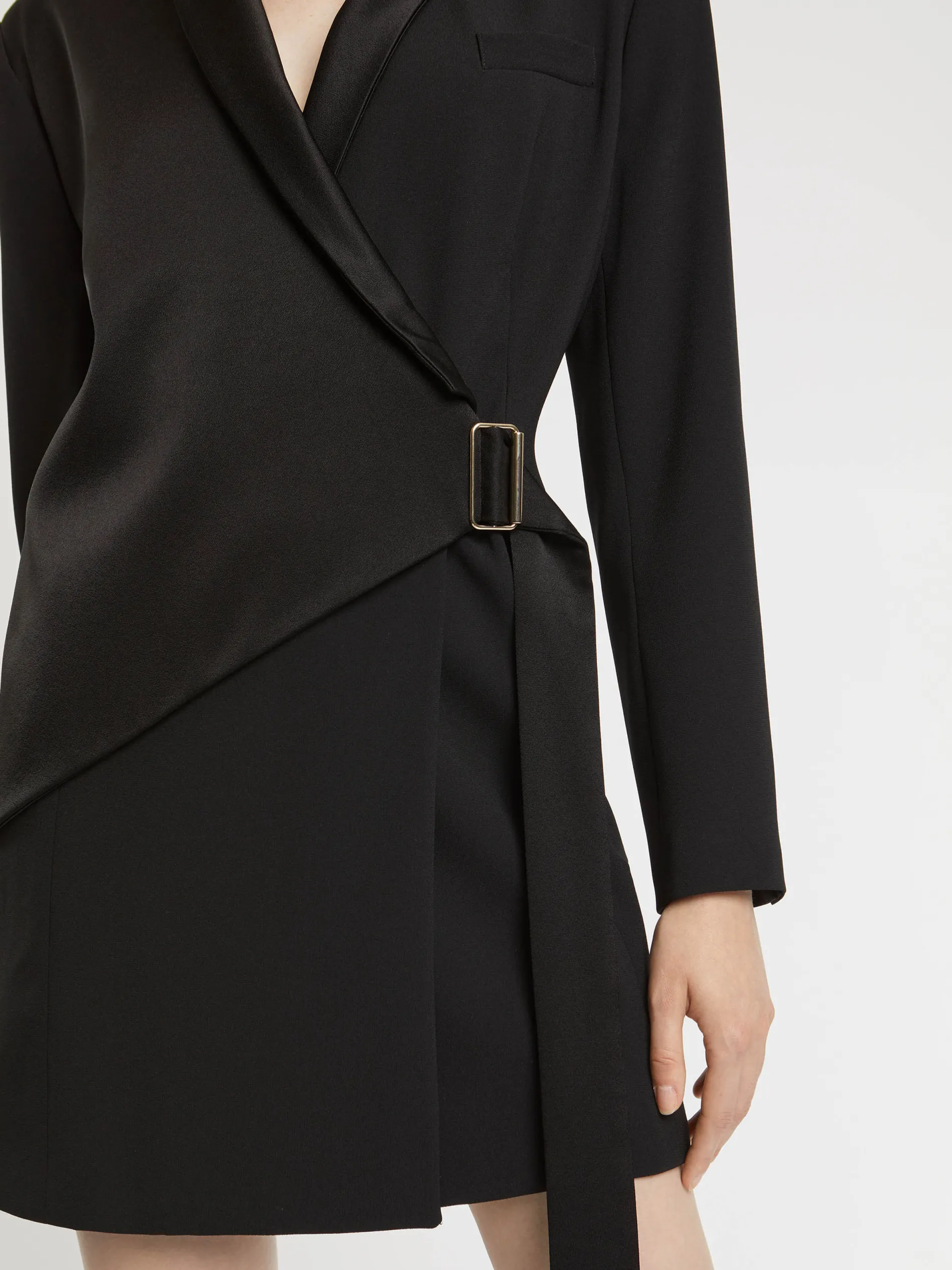 Paule Ka Robe Tailleur Cache-Coeur En Crepe Envers Satin<Femme Robes