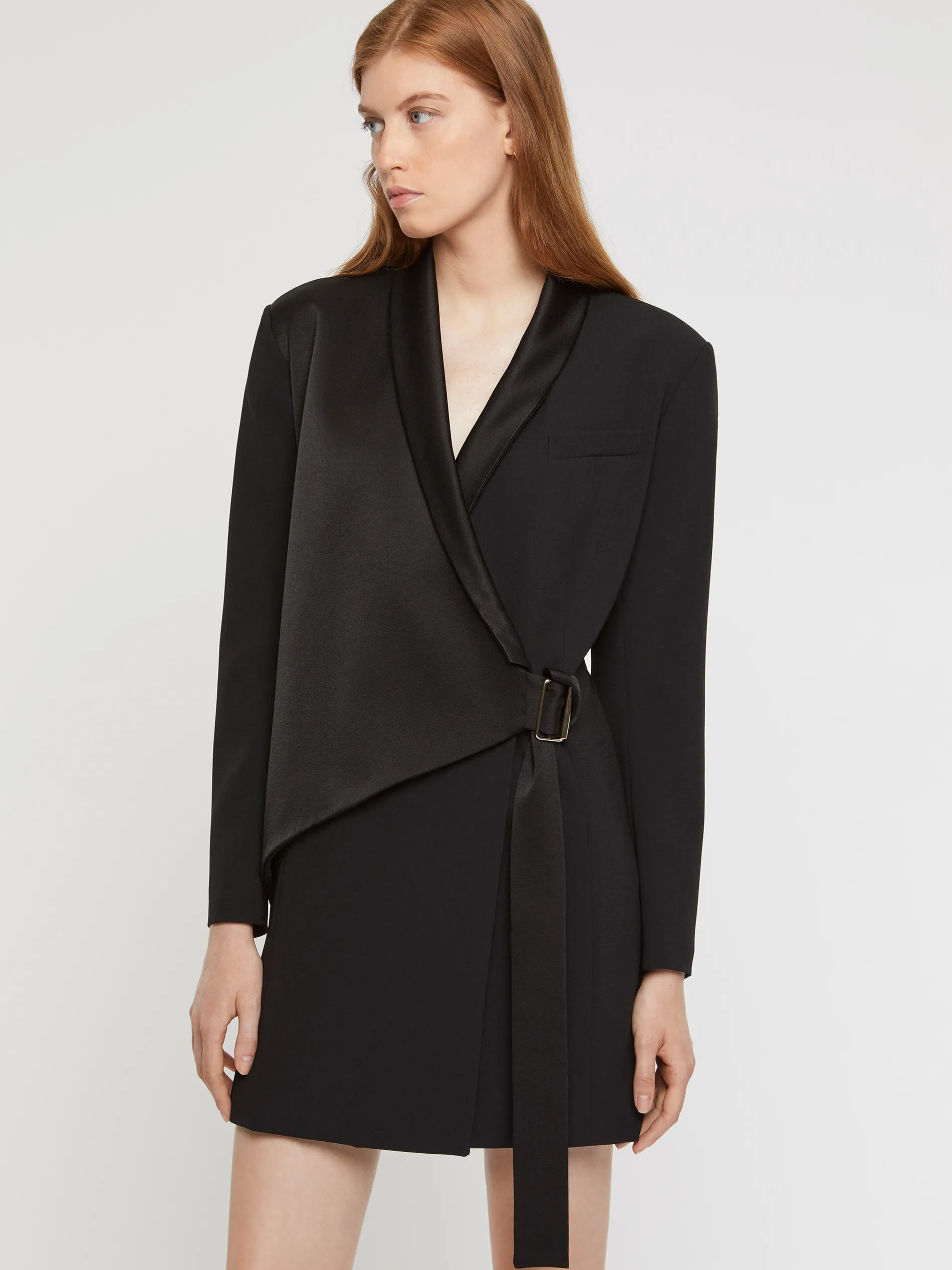Paule Ka Robe Tailleur Cache-Coeur En Crepe Envers Satin<Femme Robes