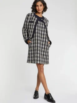 Paule Ka Robe Trapeze A Motif Pied-De-Coq<Femme Robes