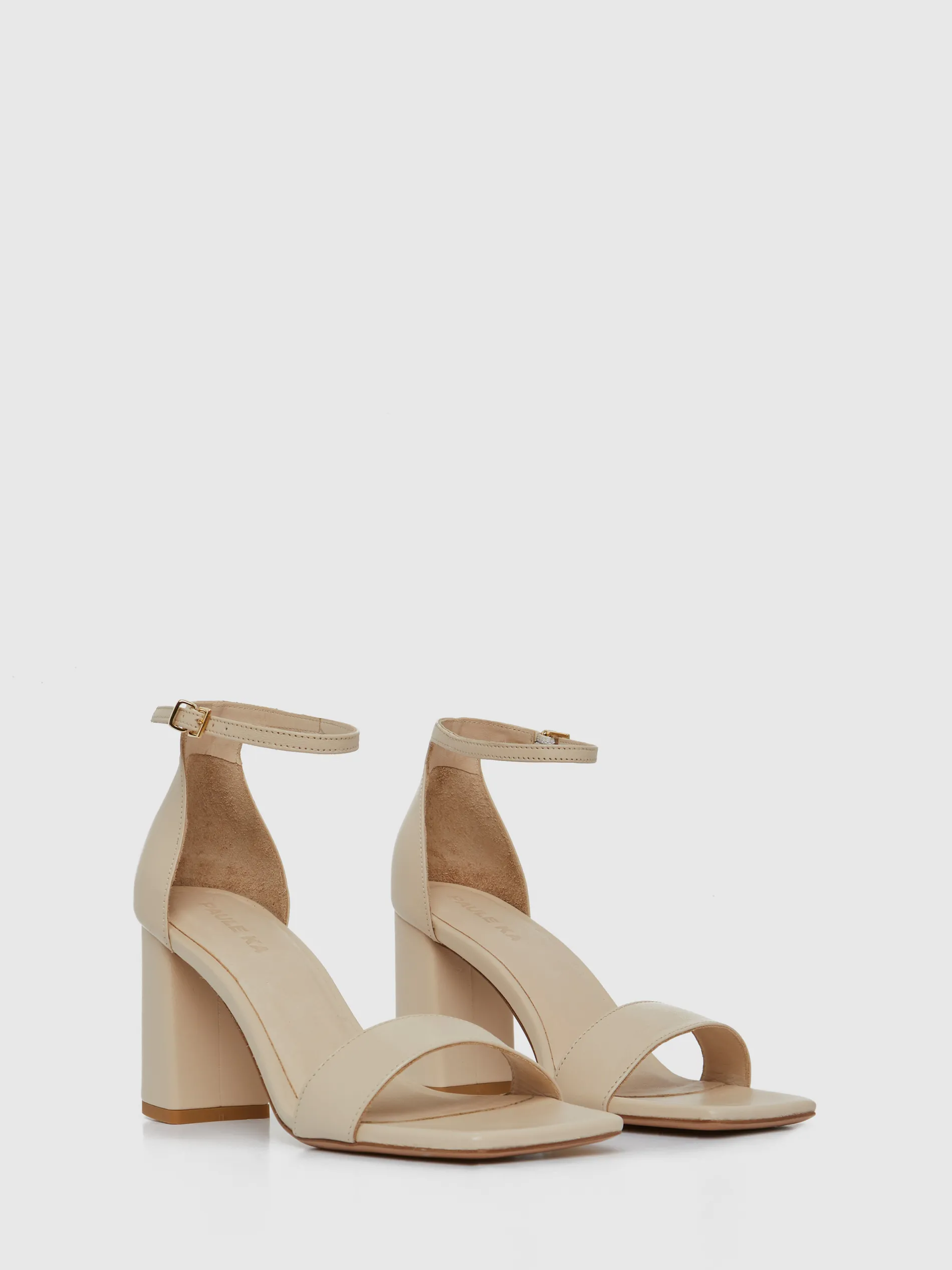 Paule Ka Sandales A Talon En Cuir Lisse<Femme Accessoires