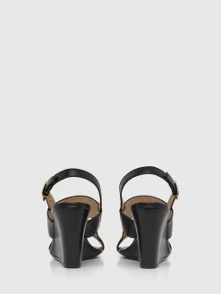 Paule Ka Sandales Compensees En Cuir Lisse<Femme Accessoires