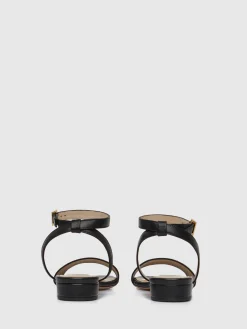 Paule Ka Sandales Plates En Cuir Lisse<Femme Accessoires