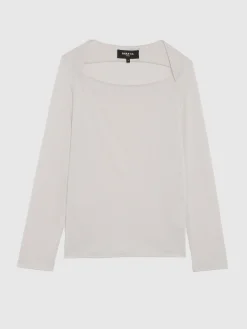 Paule Ka Top Col Danseuse En Soie<Femme Pulls Et Cardigans