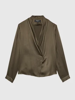 Paule Ka Top Croise En Soie<Femme Tops