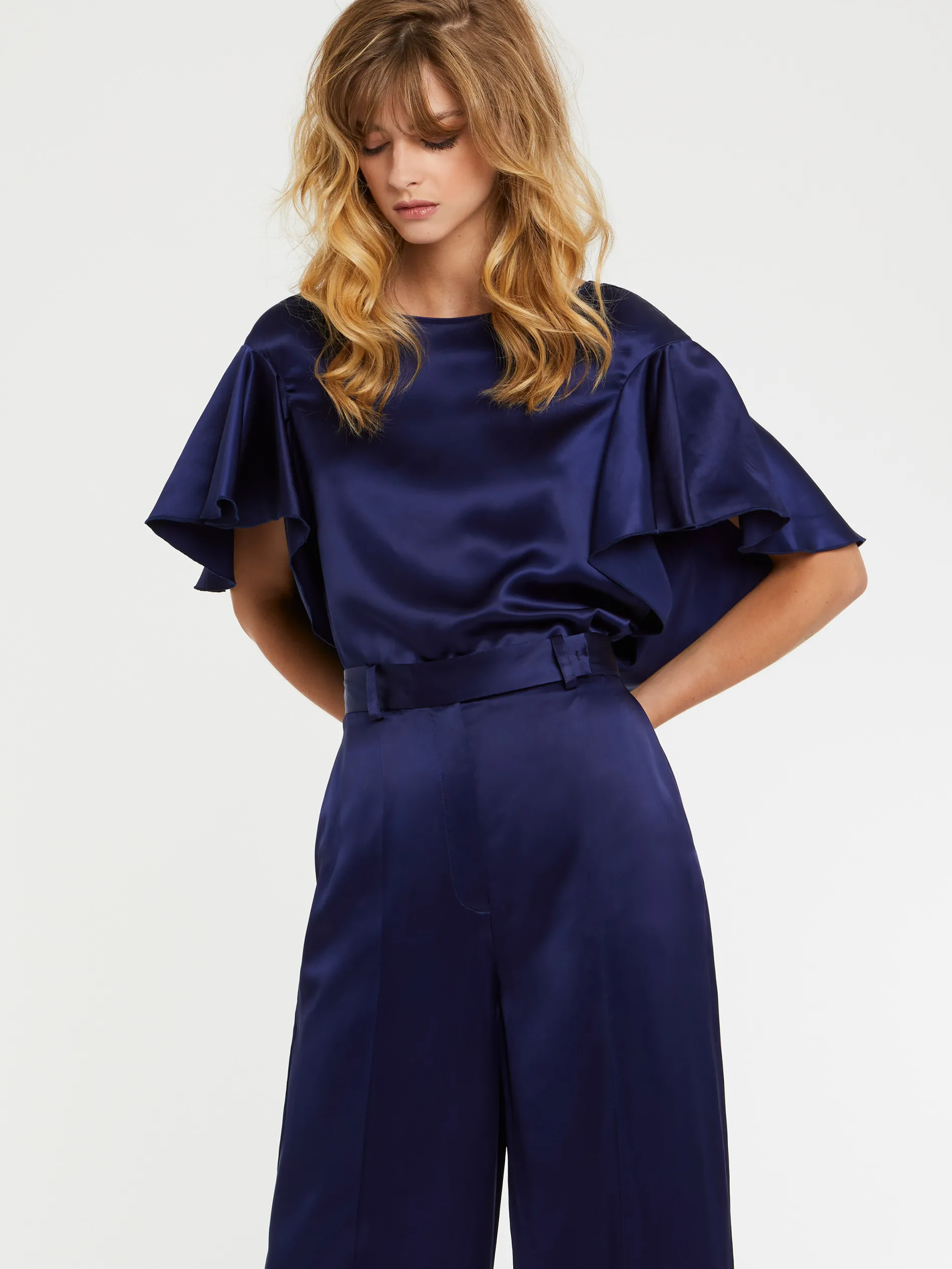 Paule Ka Top En Satin Fluide<Femme Tops