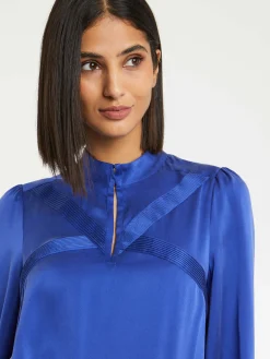 Paule Ka Top En Soie A Col Montant<Femme Tops