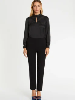 Paule Ka Top En Soie A Col Montant<Femme Tops