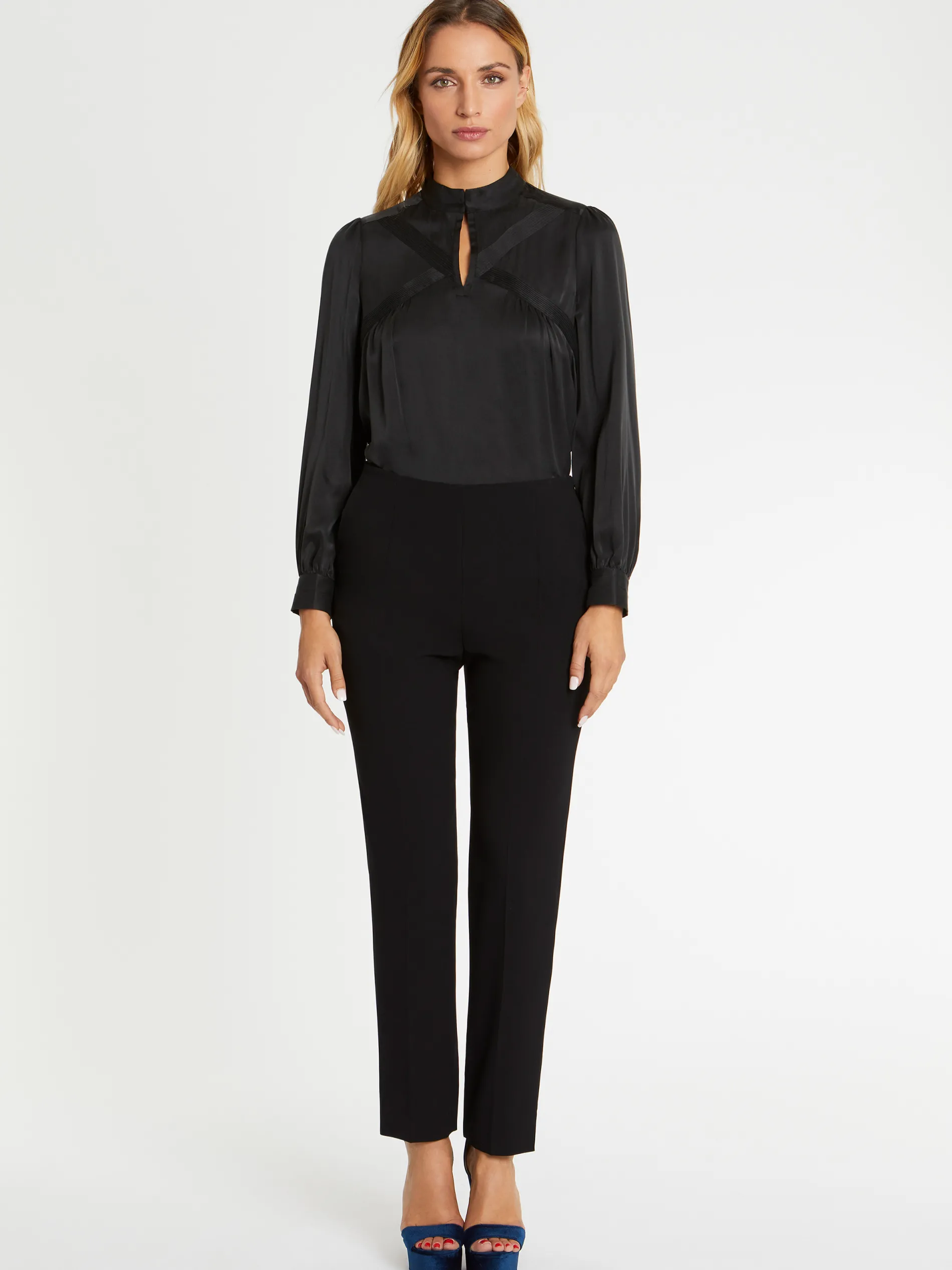 Paule Ka Top En Soie A Col Montant<Femme Tops