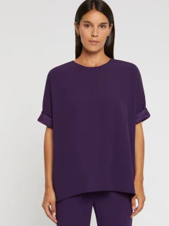 Paule Ka Top Fluide En Crepe Envers Satin<Femme Tops