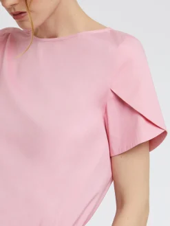 Paule Ka Top Manches Courtes En Popeline De Coton<Femme Tops