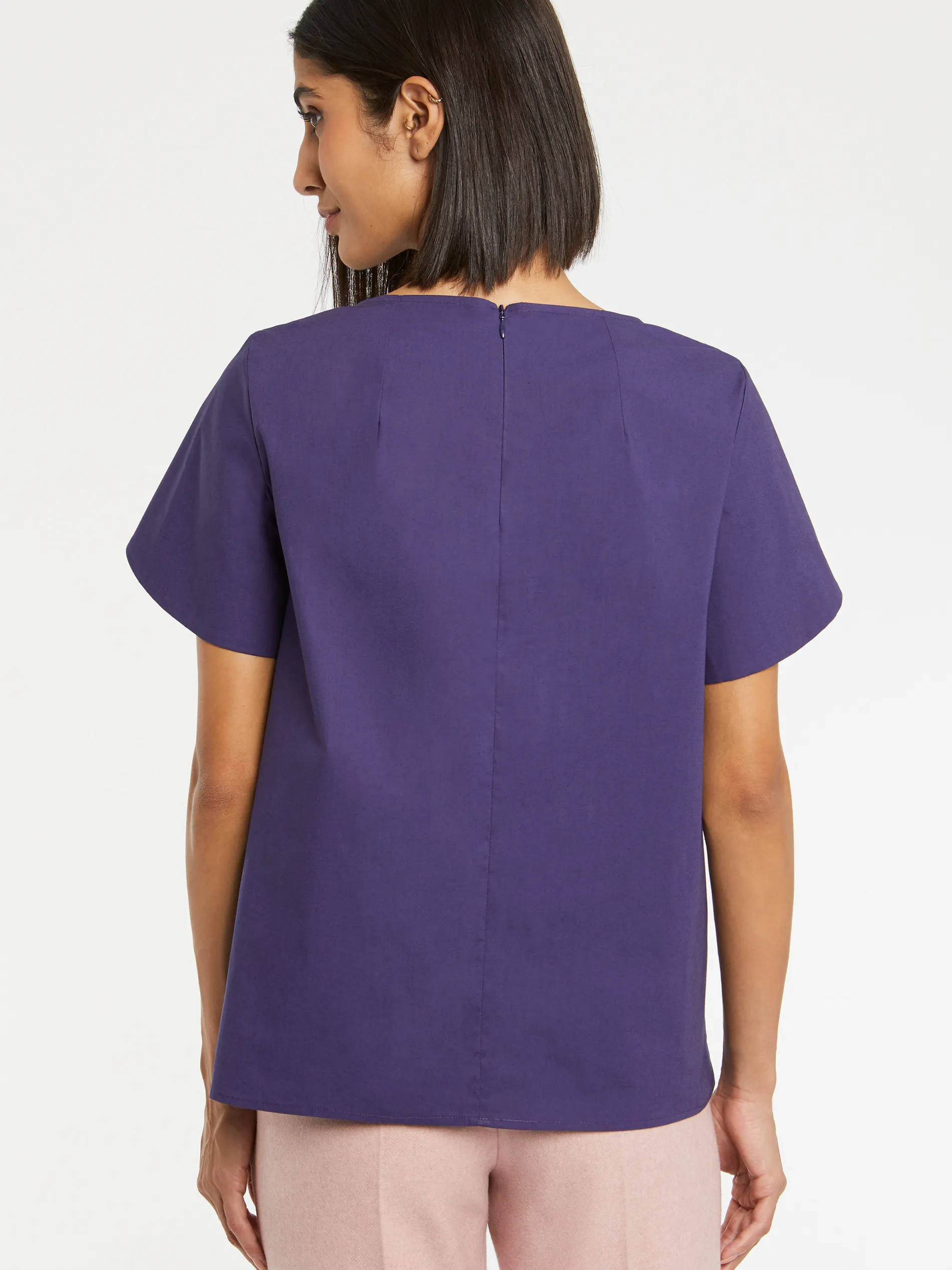 Paule Ka Top Manches Courtes En Popeline De Coton<Femme Tops