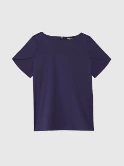 Paule Ka Top Manches Courtes En Popeline De Coton<Femme Tops