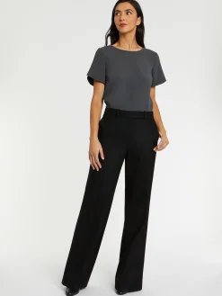 Paule Ka Top Manches Courtes En Tissu Crepe<Femme Tops