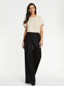 Paule Ka Top Manches Courtes En Tissu Crepe<Femme Tops