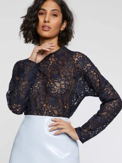 Paule Ka Top Manches Longues En Dentelle<Femme Tops