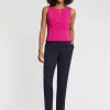 Paule Ka Top Sans Manches En Crepe Envers Satin<Femme Tops