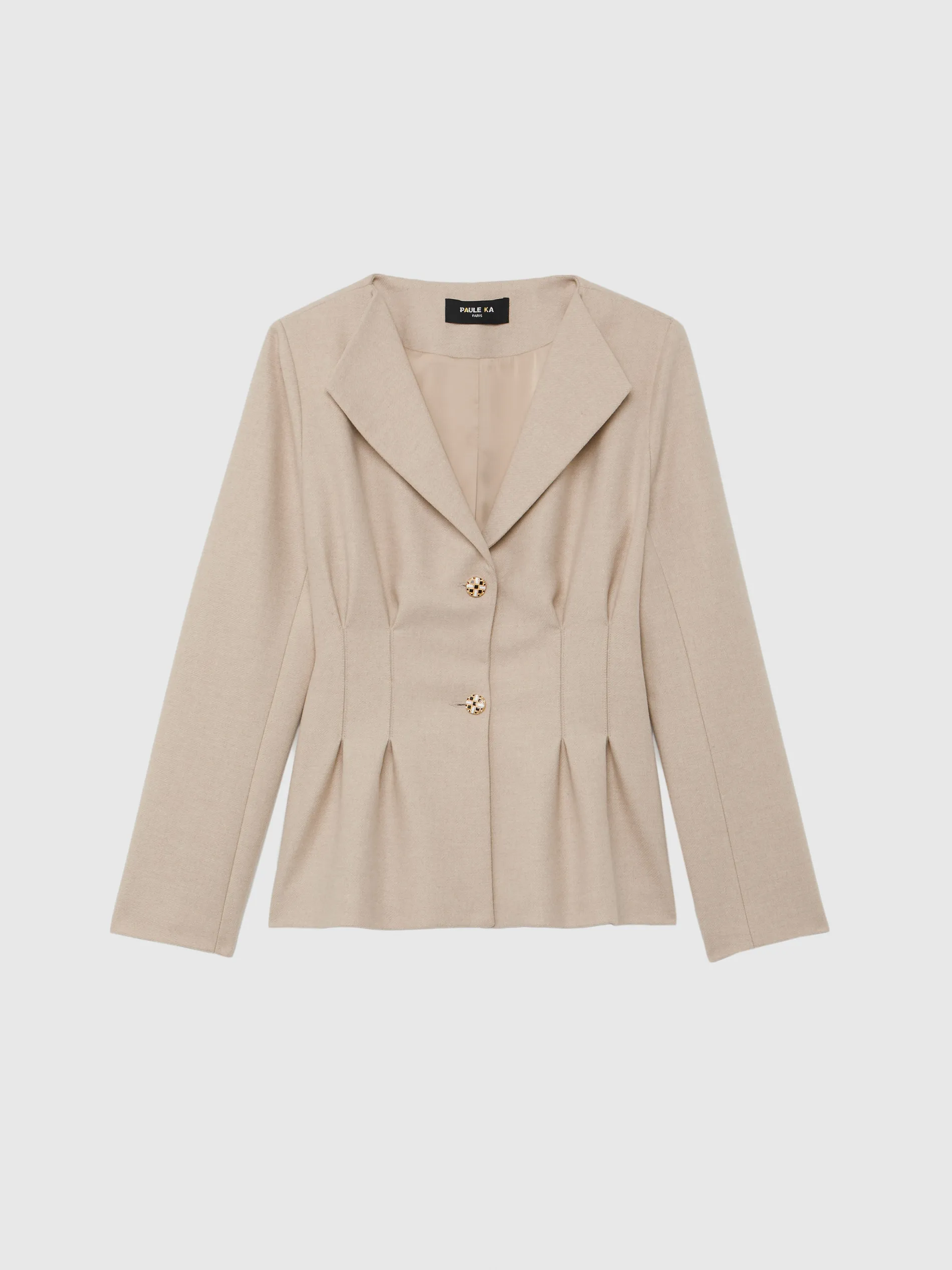 Paule Ka Veste Cintree En Flanelle<Femme Vestes