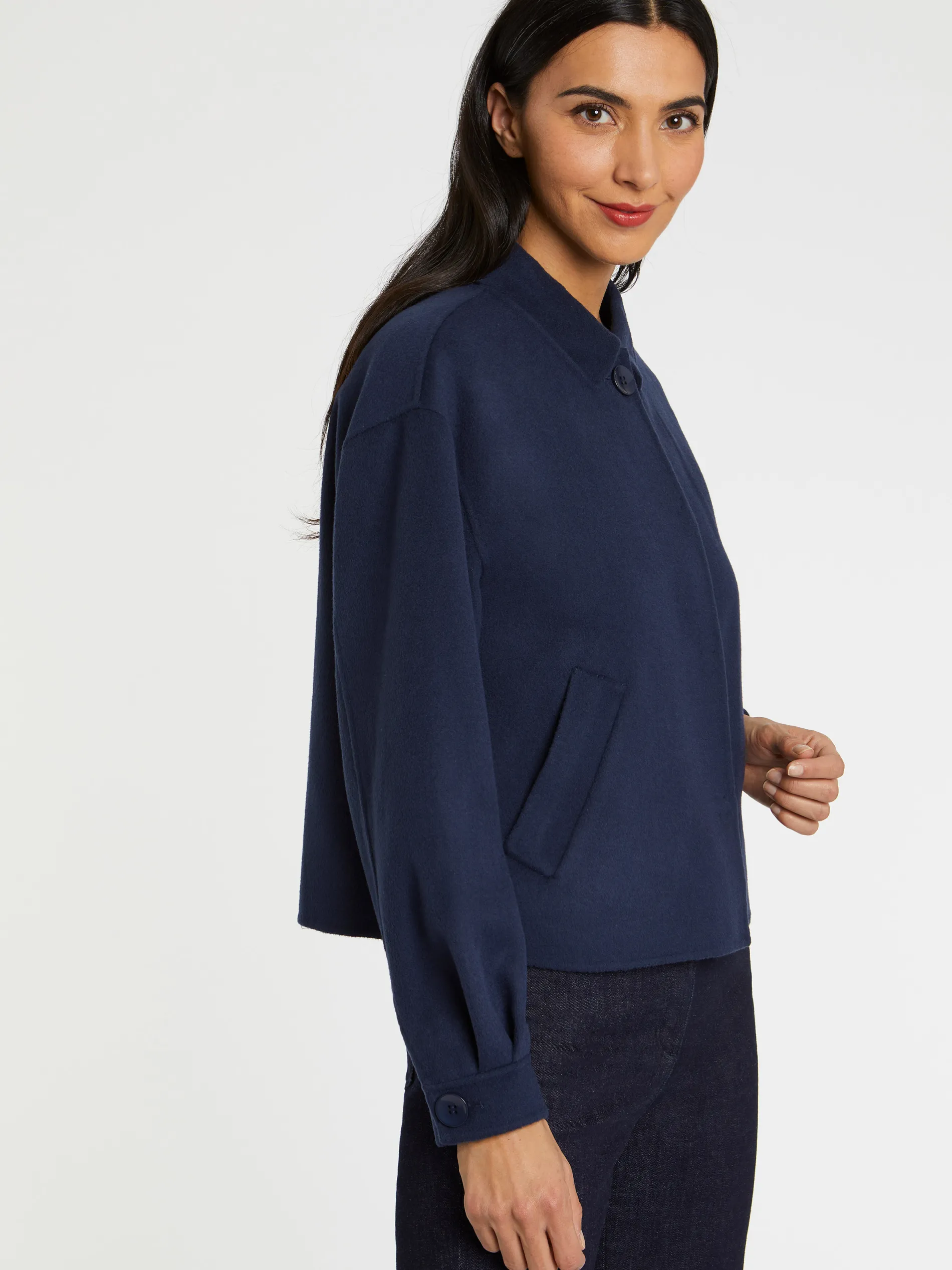 Paule Ka Veste Courte A Col En Laine<Femme Vestes