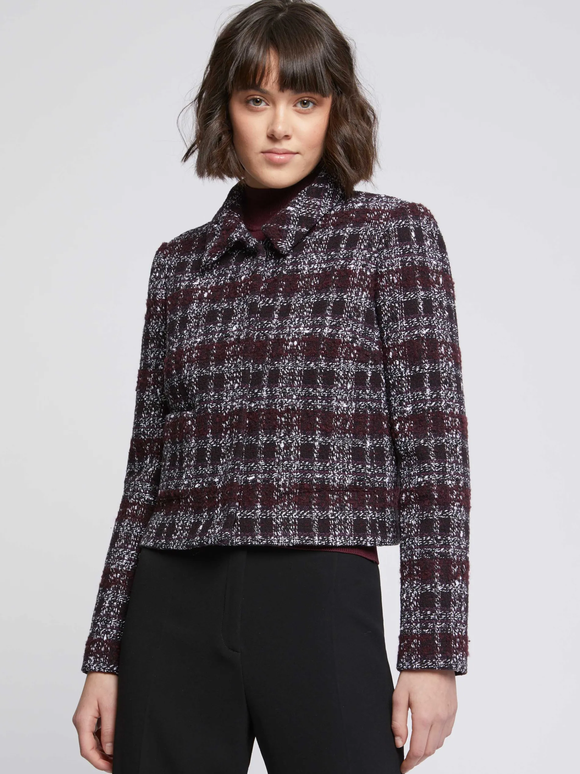 Paule Ka Veste Courte A Col En Tweed<Femme Vestes