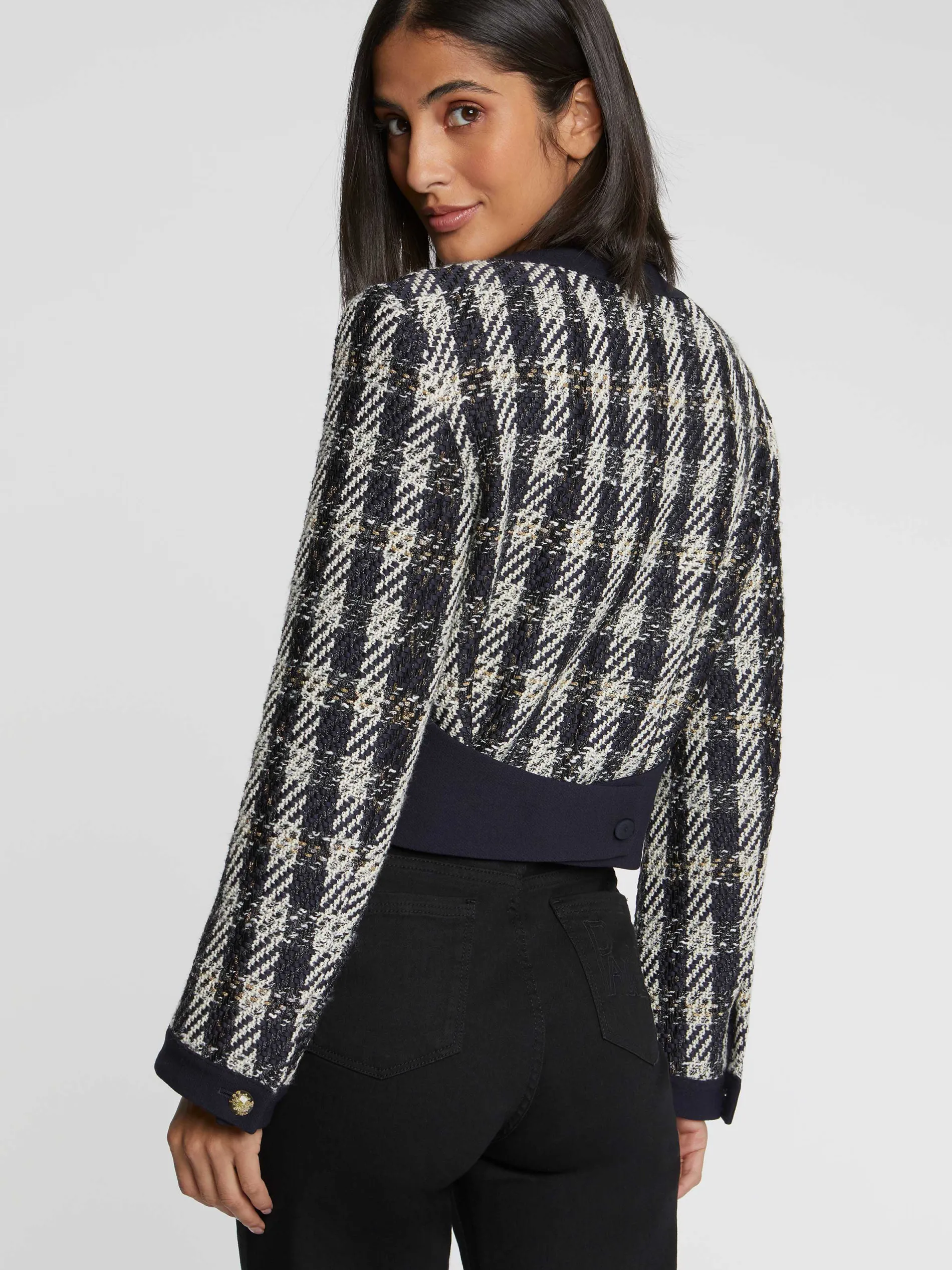Paule Ka Veste Courte A Motif Pied-De-Coq<Femme Vestes