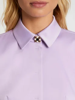 Paule Ka Veste Courte Cintree En Satin<Femme Vestes