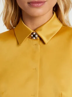Paule Ka Veste Courte Cintree En Satin<Femme Vestes
