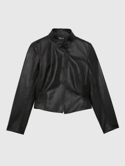 Paule Ka Veste Courte En Cuir D'Agneau<Femme Vestes