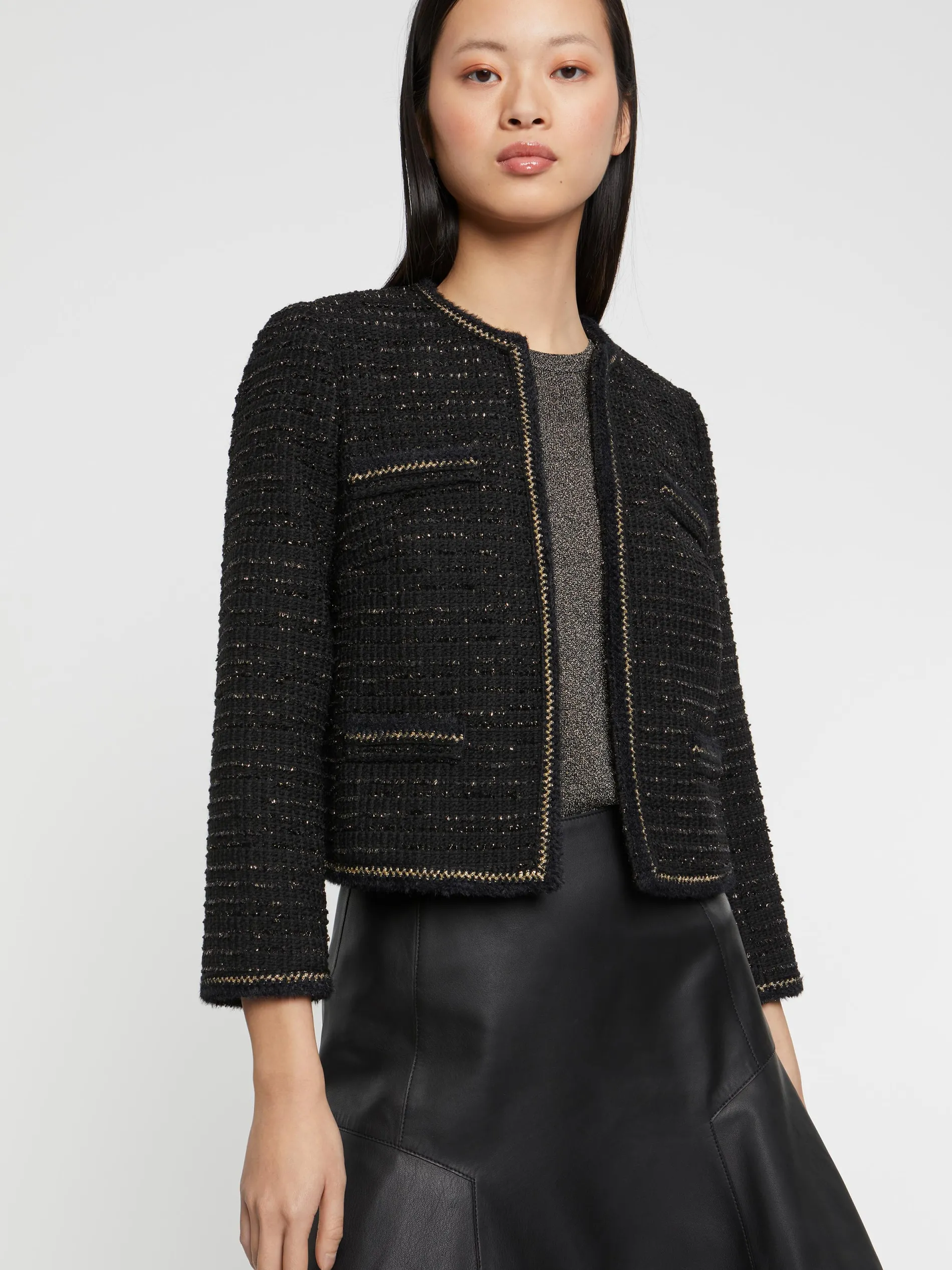 Paule Ka Veste Courte En Tweed Lurex<Femme Vestes