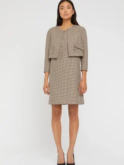Paule Ka Veste Courte Imprimee Pied-De-Poule A Noeud<Femme Vestes