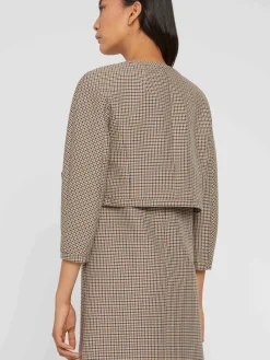 Paule Ka Veste Courte Imprimee Pied-De-Poule A Noeud<Femme Vestes