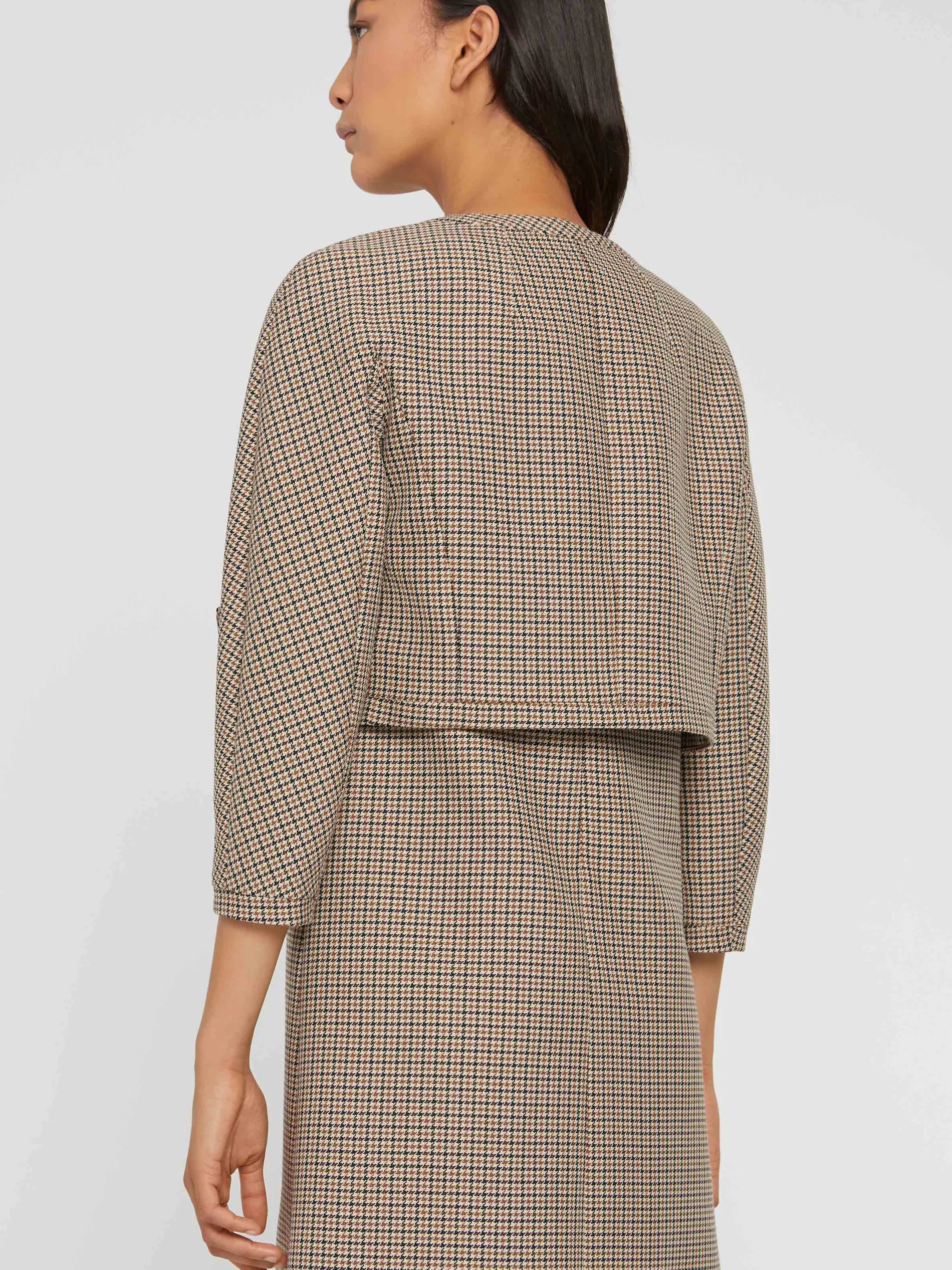 Paule Ka Veste Courte Imprimee Pied-De-Poule A Noeud<Femme Vestes
