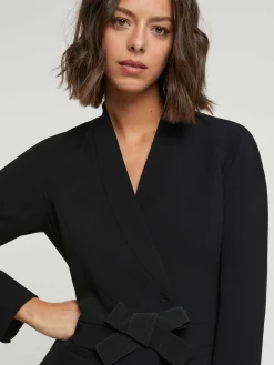 Paule Ka Veste Croisee En Crepe Envers Satin<Femme Vestes