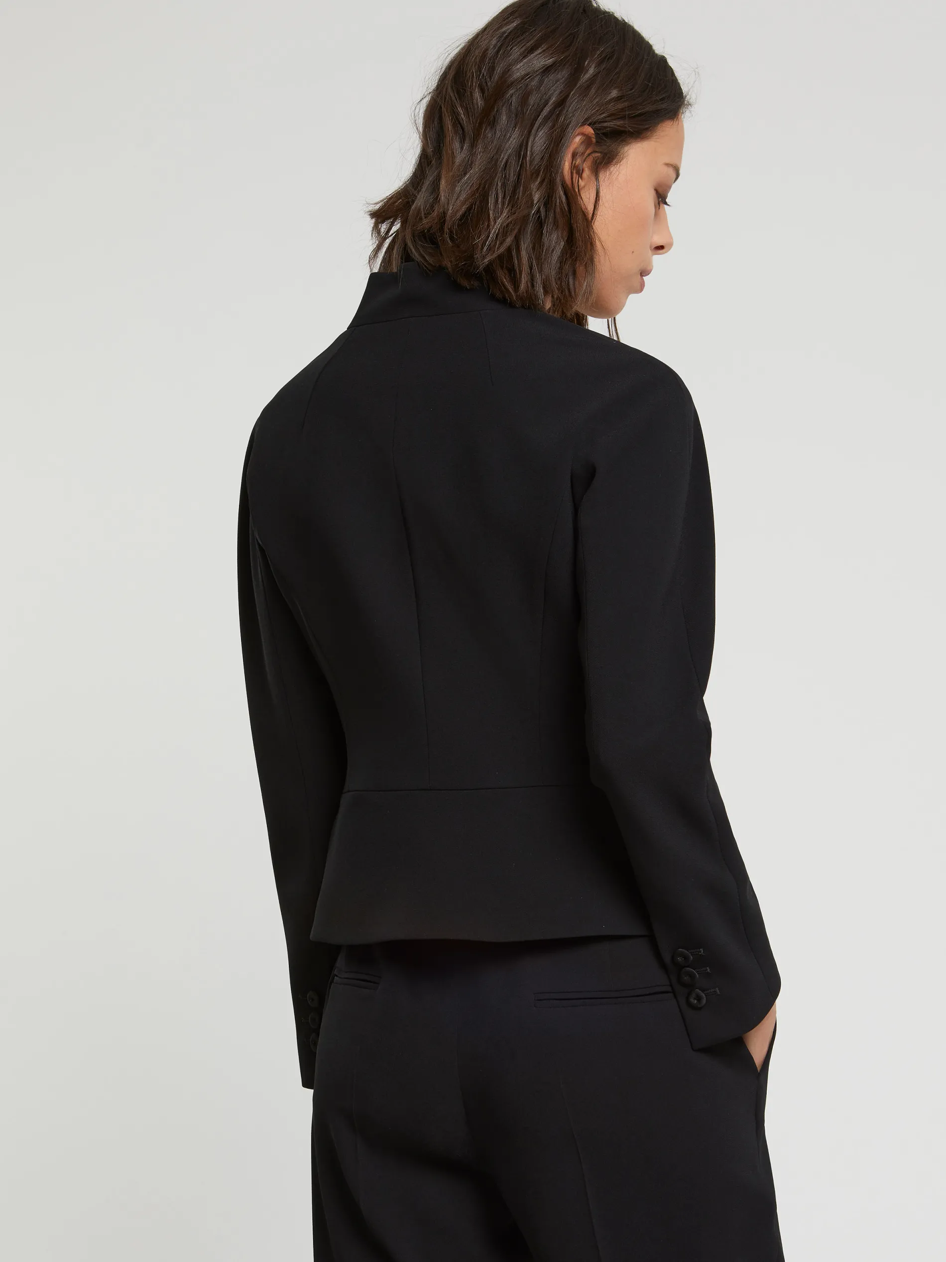 Paule Ka Veste Croisee En Crepe Envers Satin<Femme Vestes