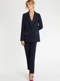 Paule Ka Veste De Costume Droite En Tissu Crepe<Femme Vestes