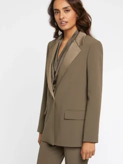Paule Ka Veste De Costume Droite En Tissu Crepe<Femme Vestes