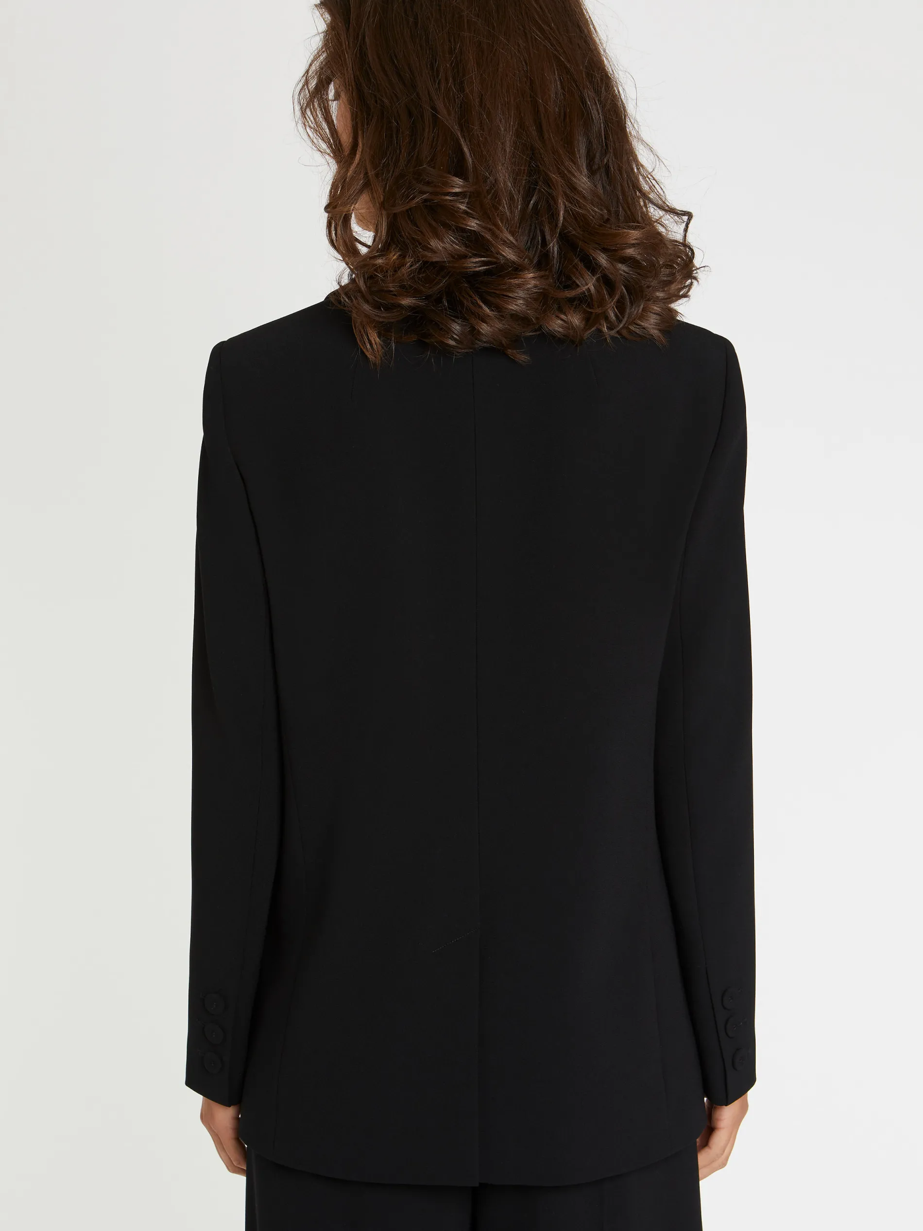 Paule Ka Veste De Costume Droite En Tissu Crepe<Femme Vestes